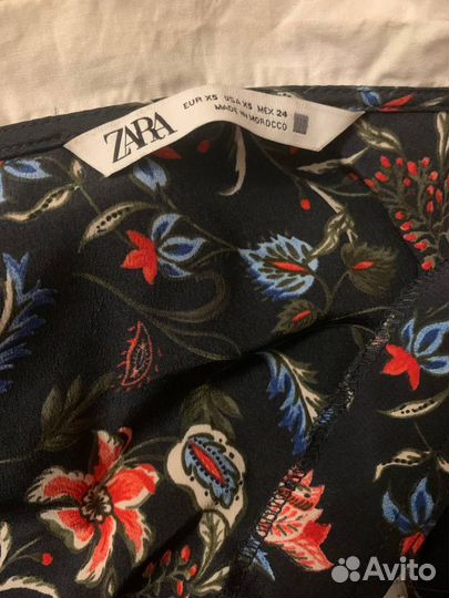 Платье zara в цветочек