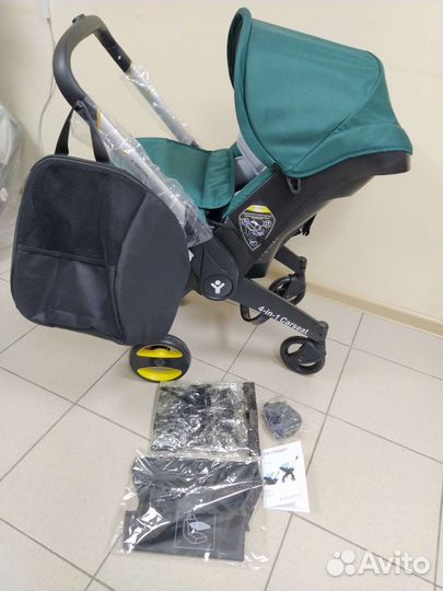 Новая коляска автолюлька Foo foo (изумруд)