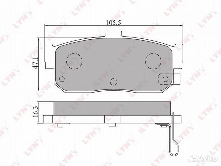 Колодки тормозные дисковые зад
