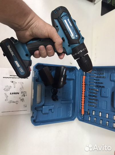 Шуруповерт makita 18v новый в кейсе