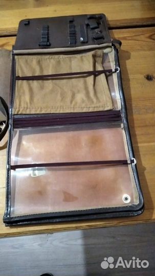 Военная Сумка-планшет из натуральной кожи