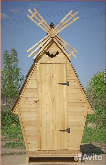 Дачный туалет с лебедем здв 500