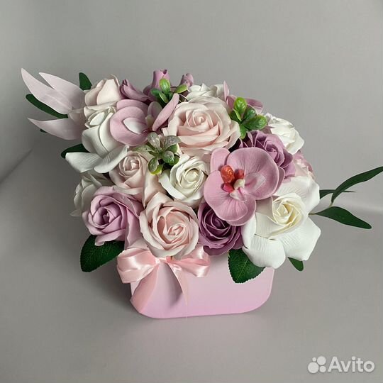 Мыльные цветы, букеты из мыльных цветов