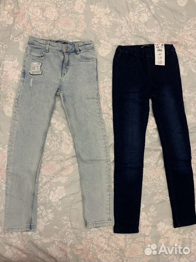 Пакет Джинсы новые Mango7-8/128,reserved128