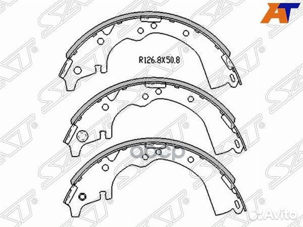 Колодки тормозные барабанные зад toyota lite/TO