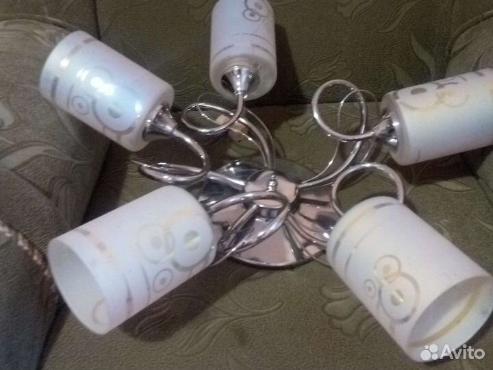 Хрустальная люстра СССР винтажная