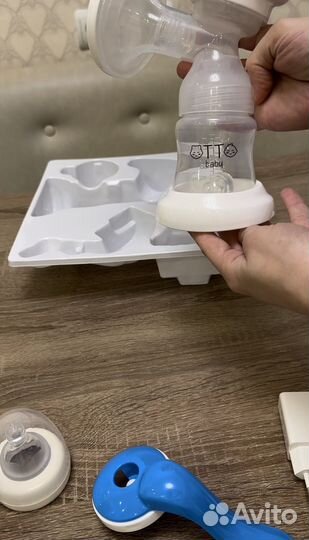 Молокоотсос электрический, ручной 2в1 новый