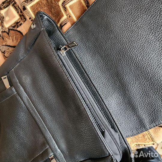 Рюкзак кожаный мужской бу