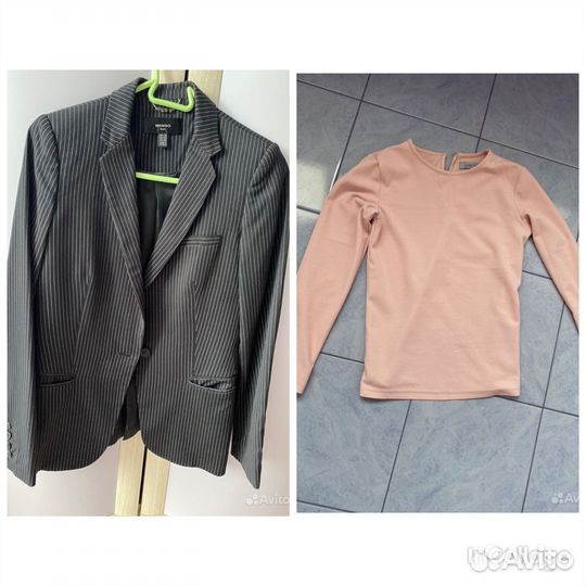 Пиджак mango + базовая кофта