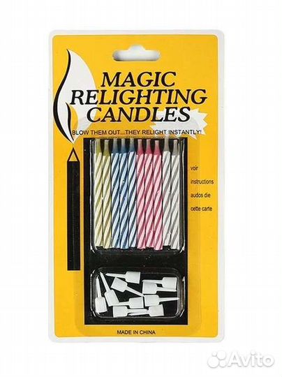 Незадуваемые свечи для торта