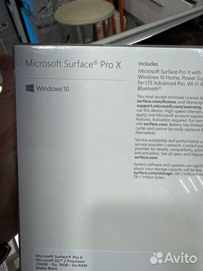 Microsoft surface Pro X SQ2 Processor 16/256gb LTE