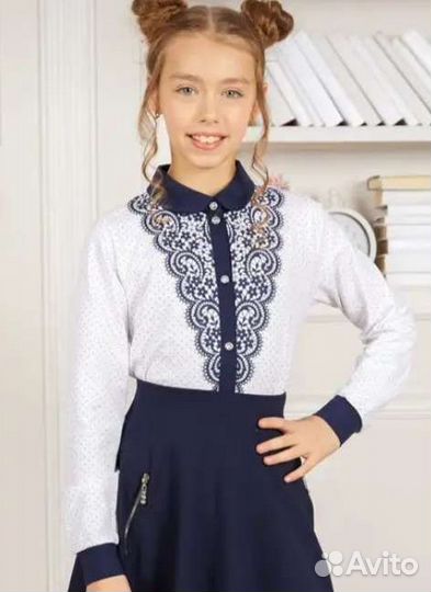 Блузка школьная для девочки 152