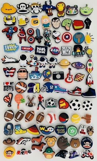 Jibbitz джиббитсы для crocs украшения на обувь