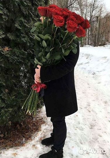 Высокие розы Доставка цветов