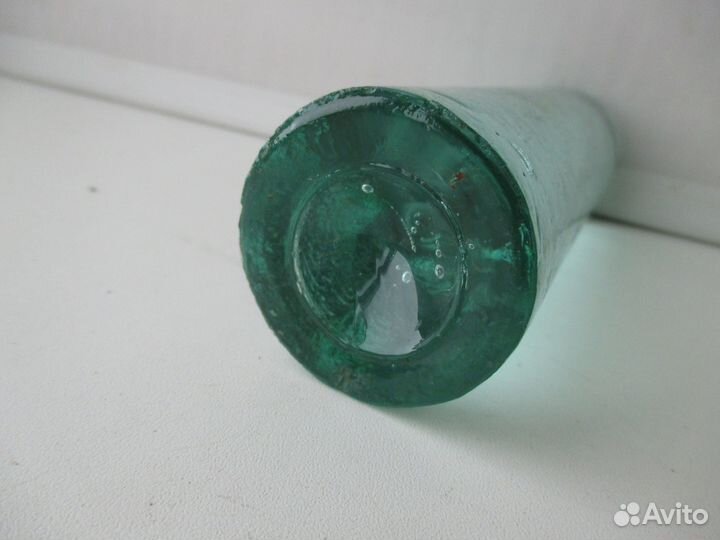 Старая гиря от часов, ходиков. Стекло