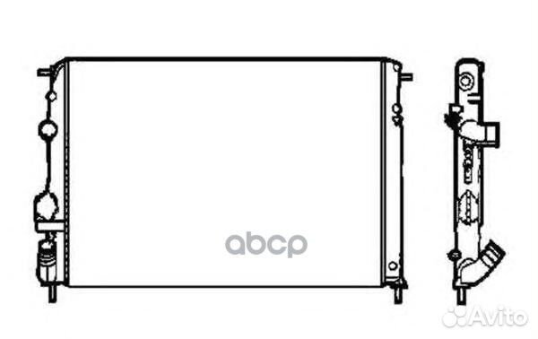 Радиатор системы охлаждения 58326 NRF