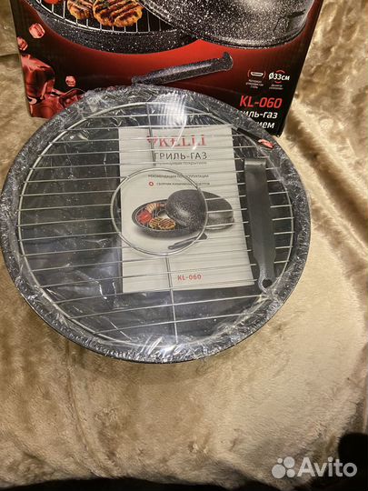 Гриль-газ сковорода с мраморным покрытием