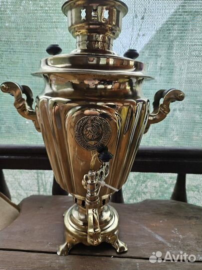 Самовар на дровах старинный