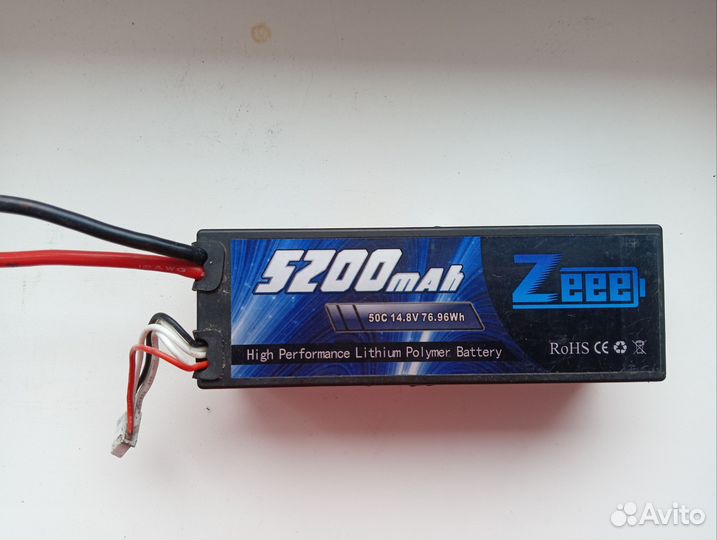 Аккумулятор lipo 4s Zeee 5200mah 14.8v 50c