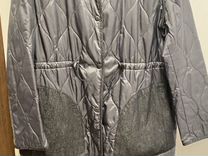 Легкое стеганое пальто женское 44-46