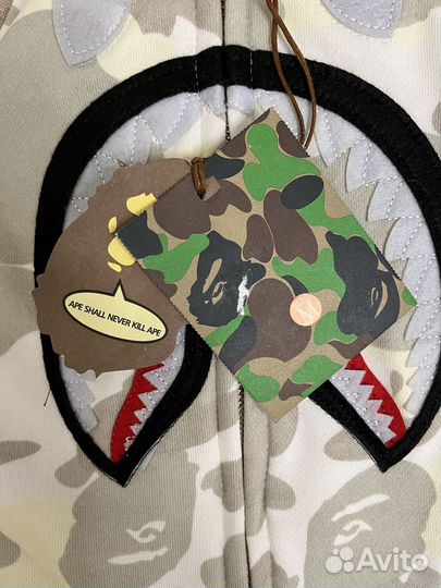 Bape shark zip hoodie