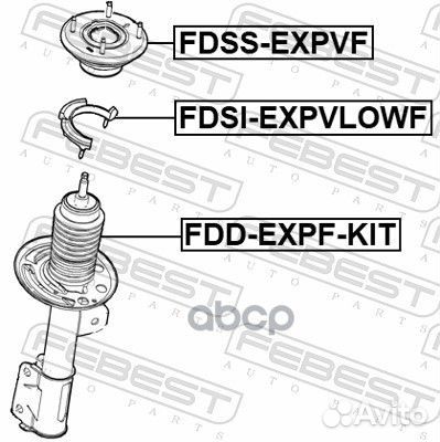 Опора переднего амортизатора fdss-expvf Febest