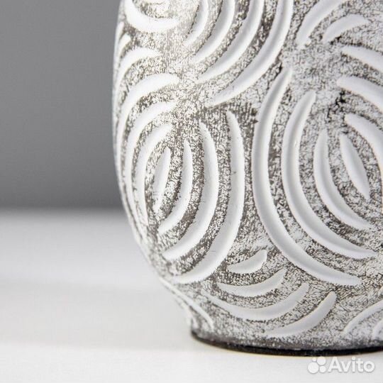 Настольная лампа 'Радия' Е14 40Вт серый 12,5х12,5х