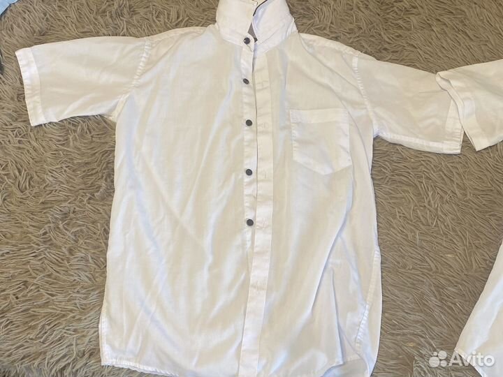 Рубашка на мальчика с коротким рукавом 152