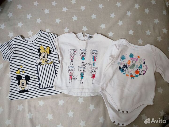 Вещи пакетом на девочку 80