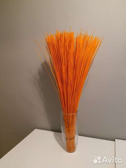 Декор из ротанга оранжевые ветки