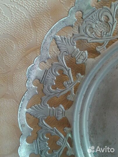 Тарелка антикварная 18см.Клеймо E.P.N.S. Англия