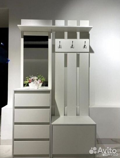 Прихожая белая 110см