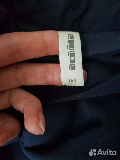 Юбка школьная синяя Аcoola, блузки на рост 152-160