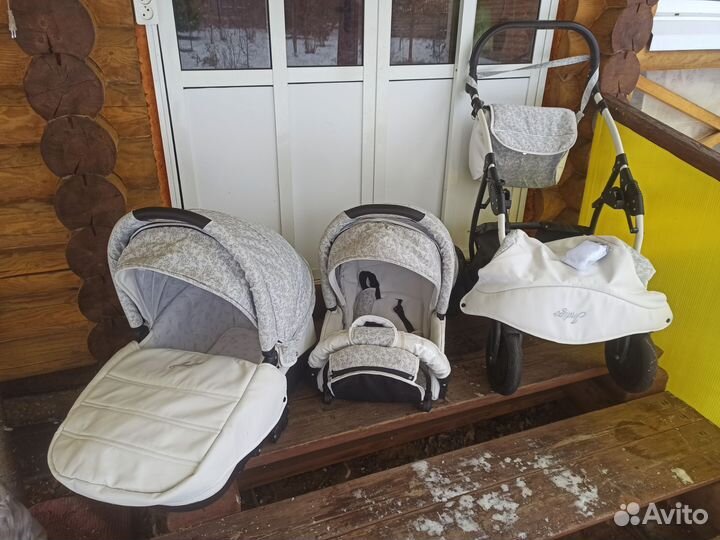 Детская коляска 2 в 1 индиго