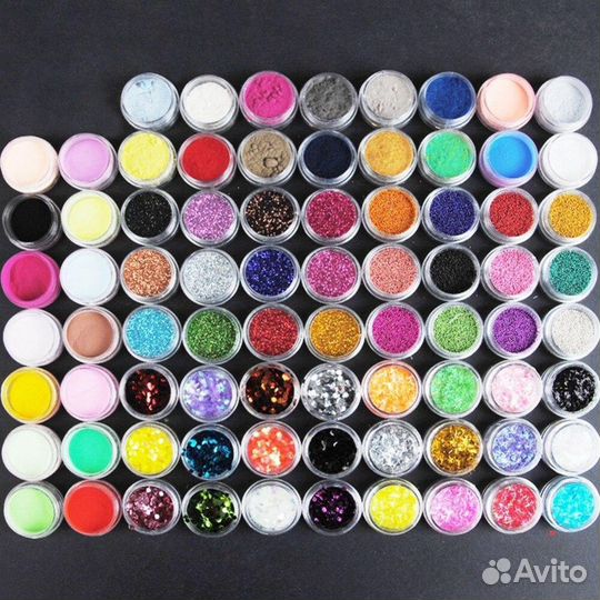 Блёстки, комифубики,стразы для дизайна ногтей