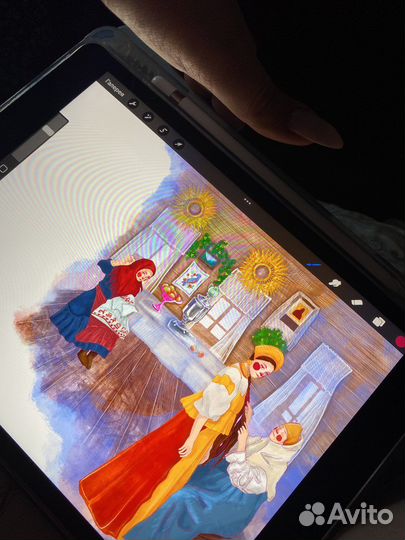 Художник, Роспись стен, одежды