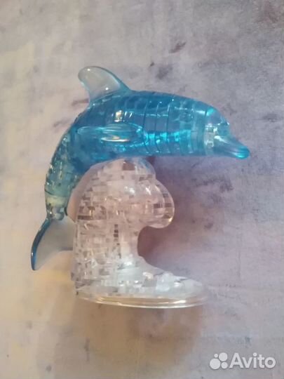 3D пазл Кристалл-Дельфин собранный