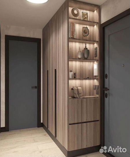 Шкаф распашной с зеркалом