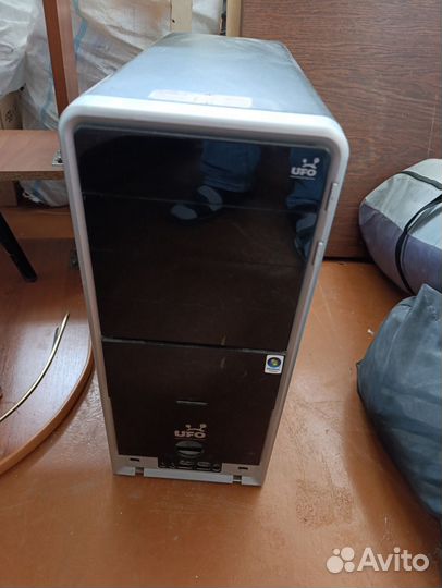 Мат. плата, проц, озу, бп,корпус, клава, монитор