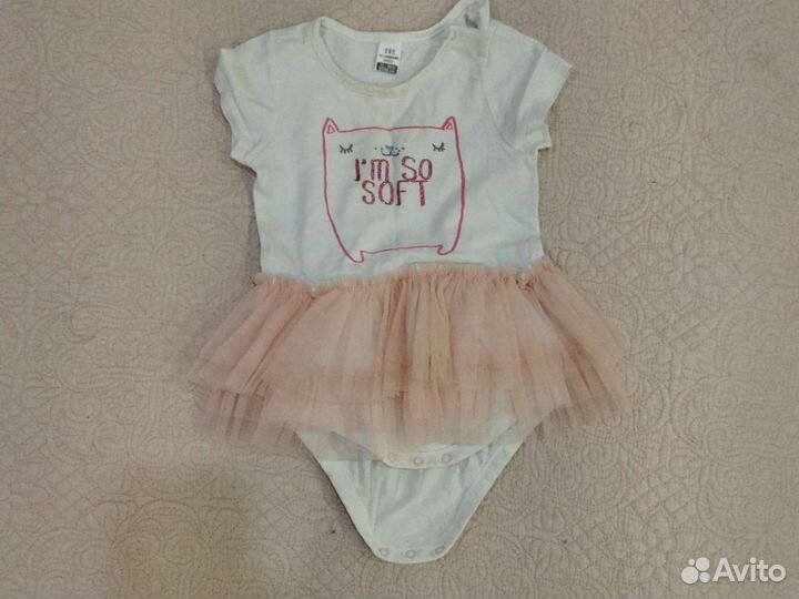 Вещи пакетом на девочку 9-12 месяцев, размер 74-80