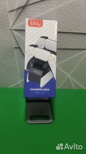 Зарядное устройство для двух геймпадов PS5 (Новое)