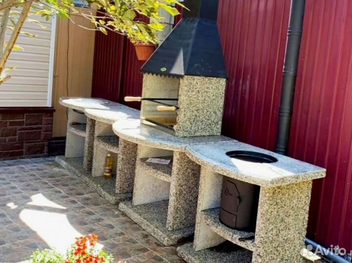Комплекс барбекю модульная печь