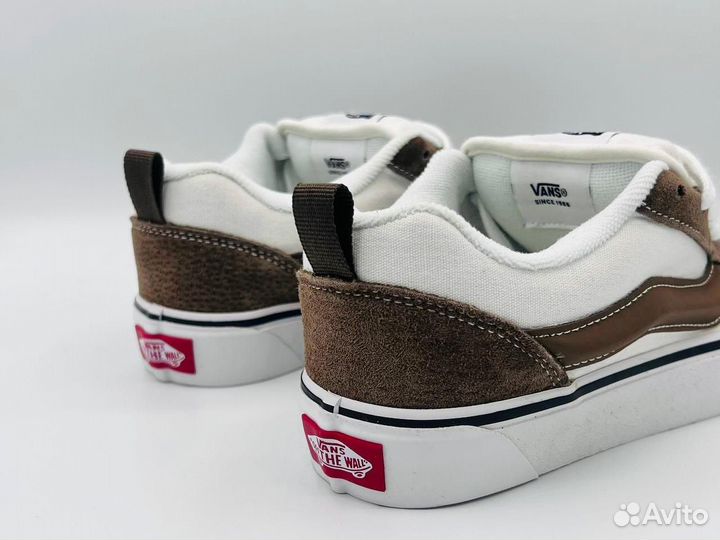 Кроссовки vans, коричневый