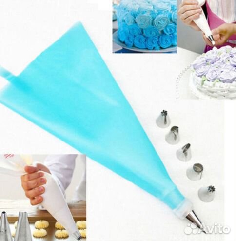 Набор для украшения тортов с 6 насадками