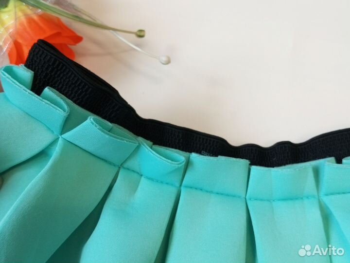 Юбка мятная неопрен