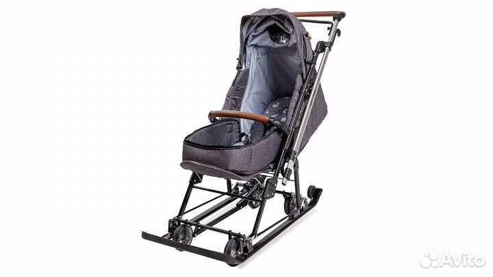 Санки-коляска, Nika - Joy every day (J1), Серый (с