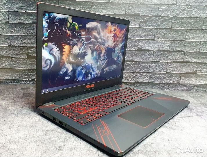 Игровой ноутбук asus core i7 / 512Gb / 12Gb / GTX