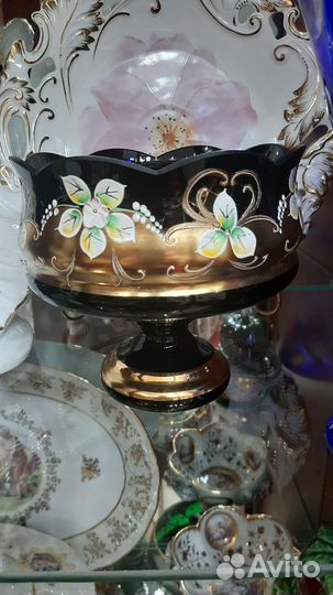 Конфетница СССР на ножке