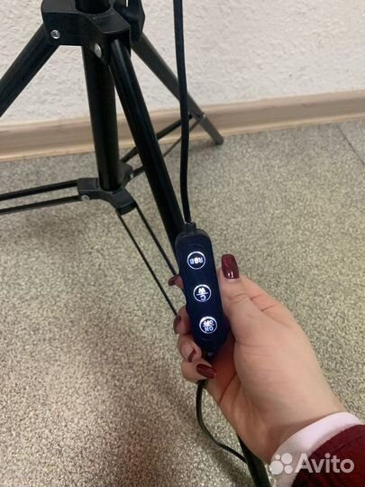 Кольцевая лампа со штативом 35 см