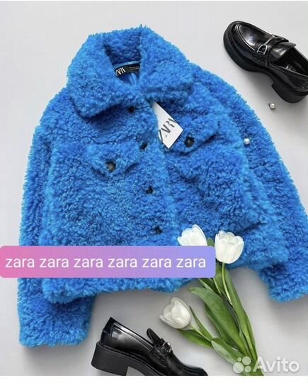 Шуба тедди zara